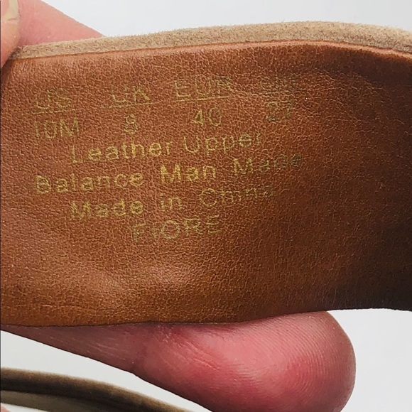 Franco Sarto‎ women’s tan suede wedge cork slip on 10M - Picture 11 of 12